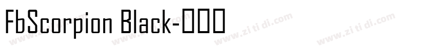 FbScorpion Black字体转换